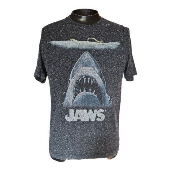 JAWS Other - Jaws unisex SZ M Movie Great White Shark Speckled Gray T-Shirt